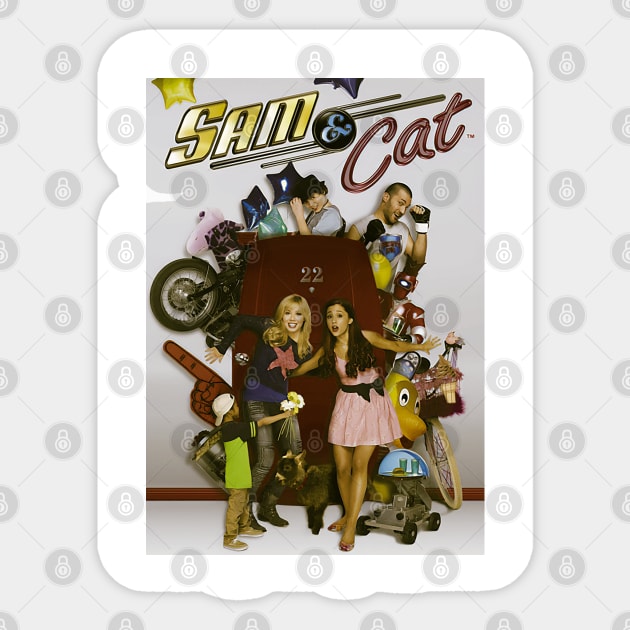 Sam and Cat Sticker by Virtue in the Wasteland Podcast